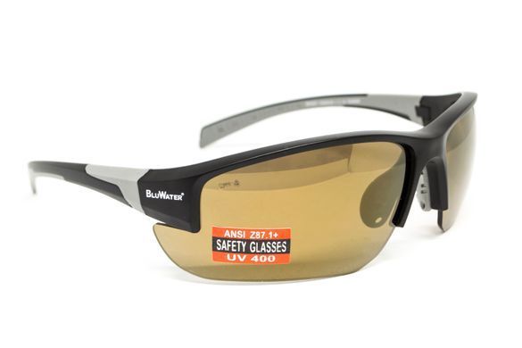 Очки поляризационные защитные BluWater Samson-3 Z87.1 Polarized (brown), коричневые 3 купить оптом