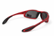Окуляри захисні Global Vision Code-8 Metallic Red (gray), сірі лінзи в оправі кольору червоний металік