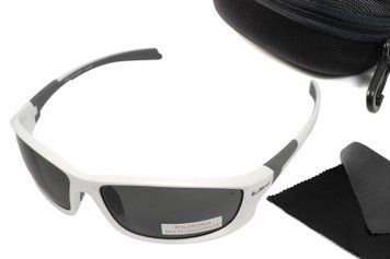 Очки поляризационные защитные BluWater Samson-1 Z87.1 White Polarized (gray), серые в бело-серой оправе 1 купить оптом