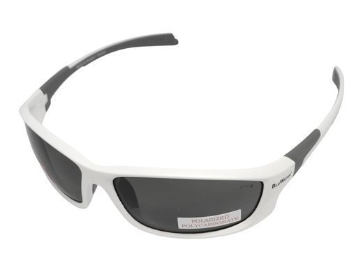 Очки поляризационные защитные BluWater Samson-1 Z87.1 White Polarized (gray), серые в бело-серой оправе 8 купить оптом