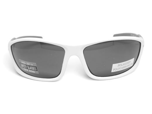 Очки поляризационные защитные BluWater Samson-1 Z87.1 White Polarized (gray), серые в бело-серой оправе 7 купить оптом