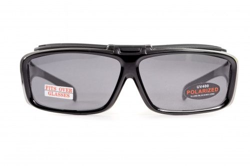 Окуляри поляризаційні BluWater Flip-IT Polarized (gray) чорні 4 купити оптом